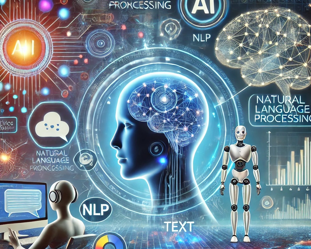 پردازش زبان طبیعی (NLP) با تعامل هوش مصنوعی و  چتبات و تحلیل متن. نمایی آیندهنگر از یک دستیار مجازی مبتنی بر هوش مصنوعی