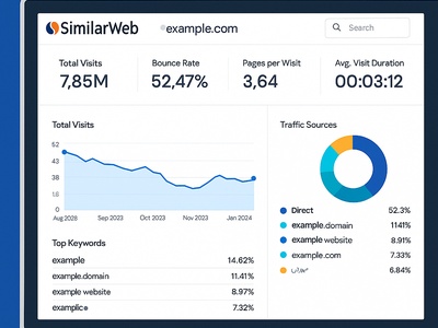 بررسی رفتار کاربران رقبا از طریق SimilarWeb