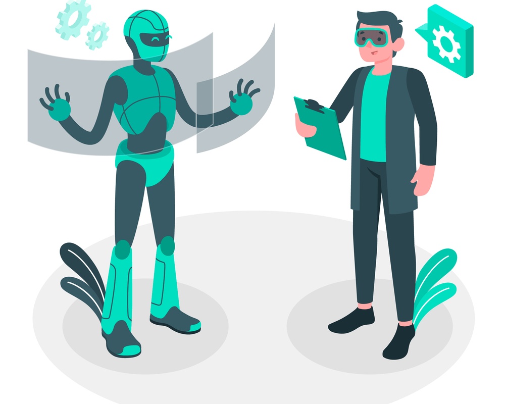 ایجاد واقعیتهای مجازی (VR) و افزوده (AR) با حس بینایی در حوزه انسان ماشینی