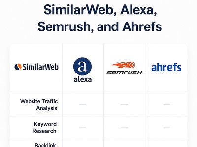 مقایسه SimilarWeb با Semrush، Ahrefs و Alexa در تحلیل سایت‌ها و رقبا
